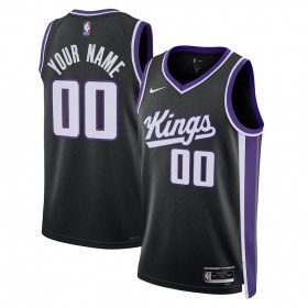 Sacramento Kings Custom Nike 2023-24 Icon Edition Musta Miesten Pelipaidat Swingman